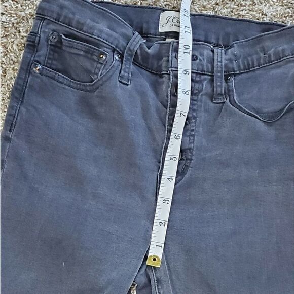 J. Crew 10" Toothpick Gray Button Fly Jeans - Picture 3 of 5